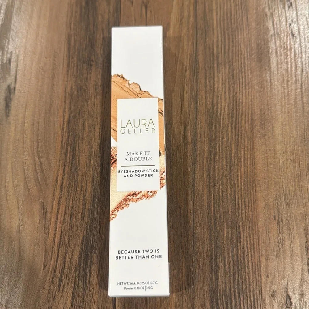 Laura Geller Make It Double Eyeshadowdow Sticker & Powder Shade Champagne